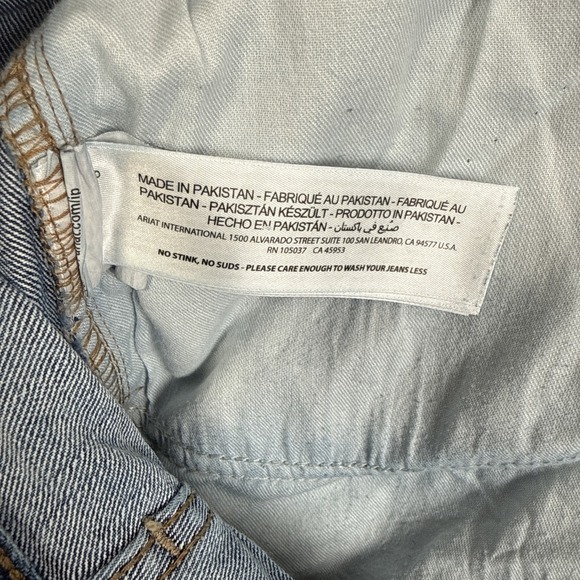 ARIAT REBAR M4 Jeans Mens 38x32 Relaxed Boot Cut Stone Wash - Picture 11 of 12